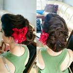 Wave inspired updo